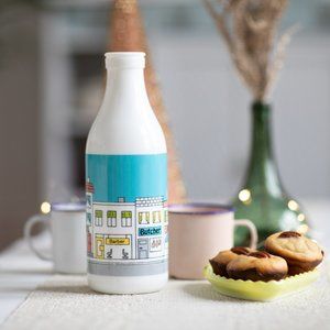 Vintage Glass Milk Bottle